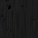 Sängram för barnsäng svart 70x140 cm massiv furu