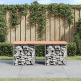 Trädgårdsbänk gabion-design 103x44x42 cm massivt douglasträ