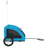 Cykelvagn för djur blå oxfordtyg och järn