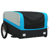 Cykelvagn svart och blå 45 kg järn