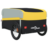 Cykelvagn svart och gul 45 kg järn