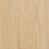 Bokhylla sonoma-ek 78,5x33x188,5 cm konstruerat trä
