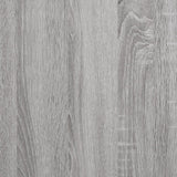 Bokhylla grå sonoma 91x36x176 cm konstruerat trä och stål