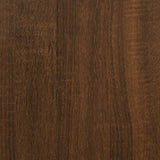 Vägghylla 3 hyllor brun ek 80x21x78,5 cm konstruerat trä