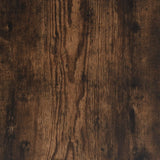 Förvaringsbänk rökfärgad ek 80x42,5x50 cm konstruerat trä